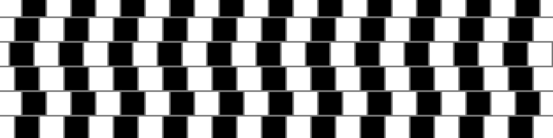 Café-Wand-Illusion, auch Kaffeehaustäuschung genannt: visuelle Wahrnehmungstäuschung, bei der Rechtecke trapezförmig erscheinen, wenn sie, abwechselnd dunkel und hell, parallele Reihen bilden und diese gegeneinander verschoben und durch graue Linien getrennt sind. Die horizontalen Linien verlaufen parallel, auch wenn es nicht so aussieht.